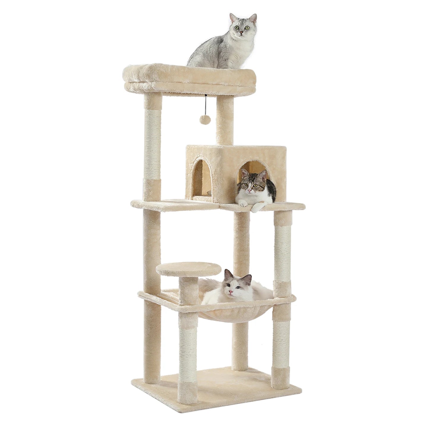 Free Shipping Multi-Level Cat Tree for Cats with Cozy Perches Stable Cat Climbing Frame Cat Scratch Board Toys Cat Furniture