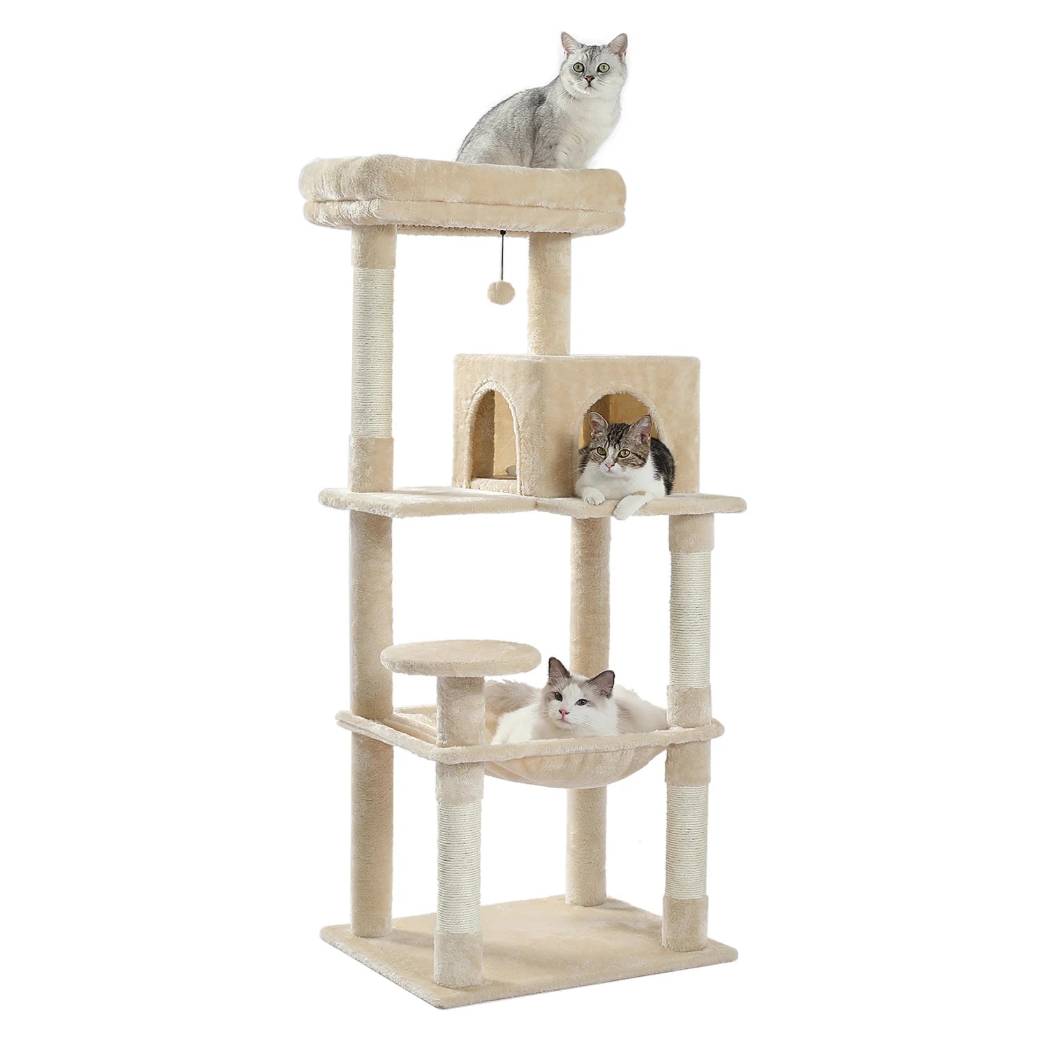 Free Shipping Multi-Level Cat Tree for Cats with Cozy Perches Stable Cat Climbing Frame Cat Scratch Board Toys Cat Furniture